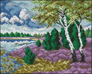 Birches by the Lake