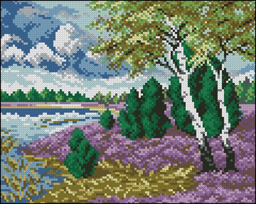 Birches by the Lake