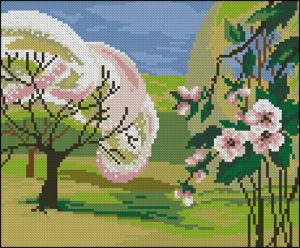 Blossoming Spring Trees