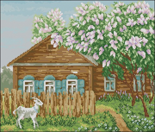 МД-006 Деревенский пейзаж