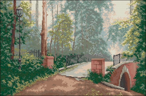 Bridge in an Old Park