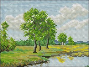 Riverside Trees and Meadow Riverside Trees and Meadow