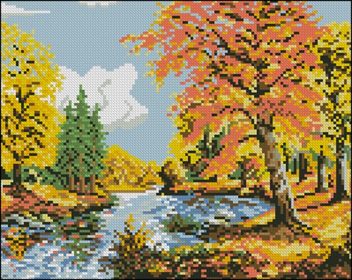 Golden Riverside Forest