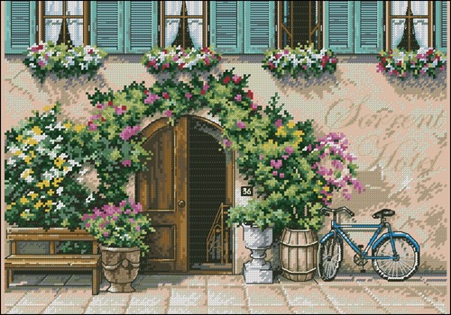 Sorrento Doorway with Bicycle