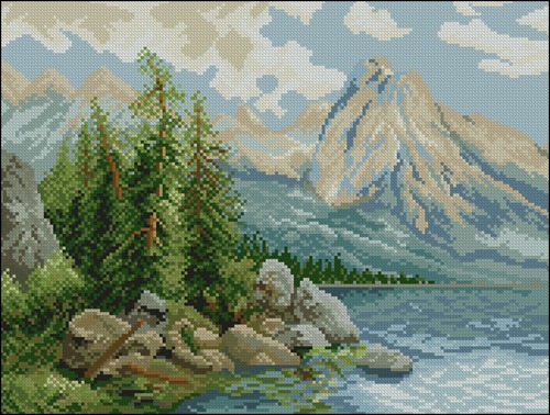 Mountain Lake Landscape