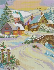 Рисунок "Зимний пейзаж" Рисунок "Зимний пейзаж"