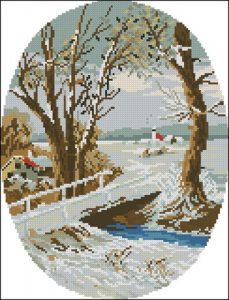 Winter River Crossing