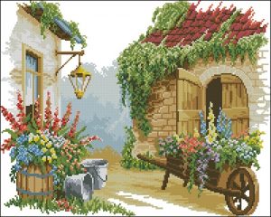 Wheelbarrow of Flowers