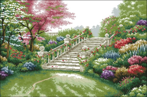 Stairs in the forest