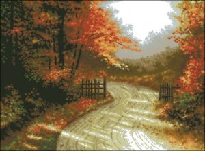 Autumn Garden Gate