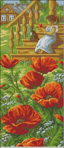 Poppies by the Porch