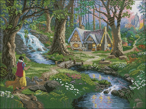Snow White Discovers the Cottage