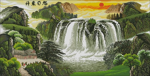 Sunrise Over the Great Waterfall