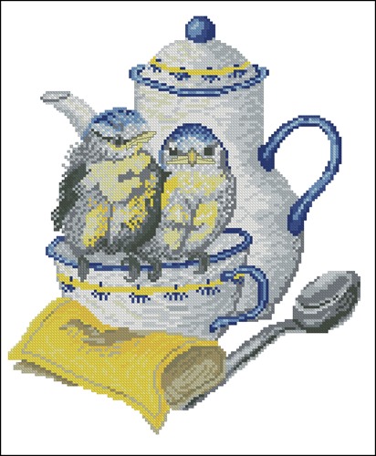 Кофейник и синички
