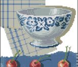 Blue Bowl and Cherries Blue Bowl and Cherries