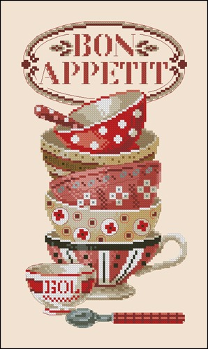 Torchon "Bon appetit"