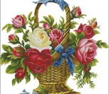 Красивая корзина с цветами Красивая корзина с цветами