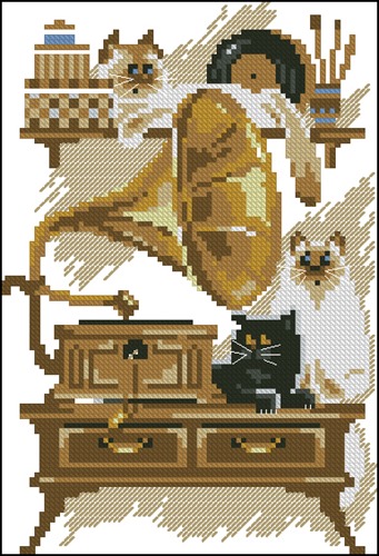 Cats and Gramophone