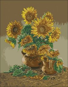 Картина с подсолнухами Картина с подсолнухами