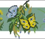 Желтая и синяя бабочки Желтая и синяя бабочки