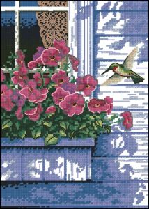 Flowers & Hummingbird Flowers and Hummingbird
