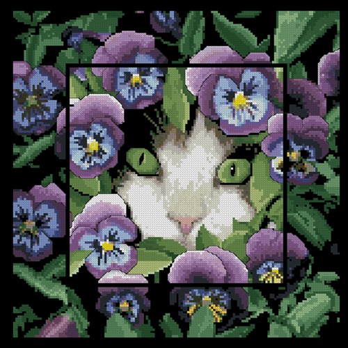 Весенний кот в рамочке