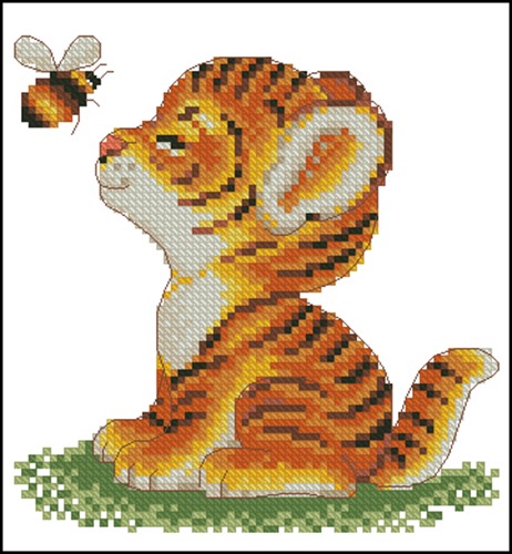 Tiger Cub and Bee