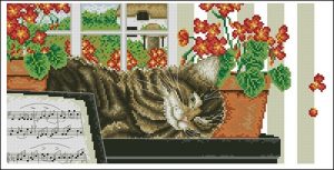 Кот с нотами