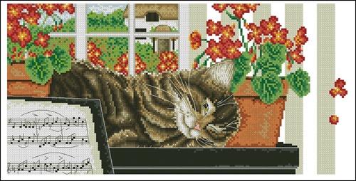 Кот с нотами