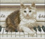Котенок на пианино Котенок на пианино