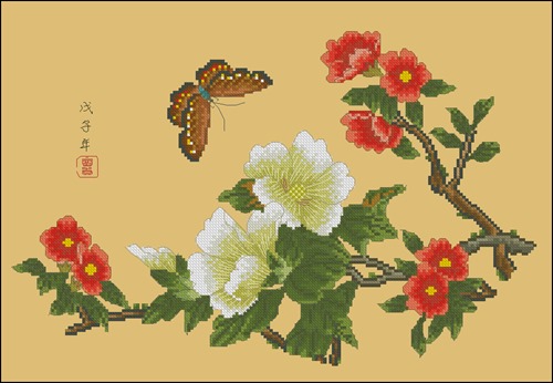 Birds and Flora Orchid