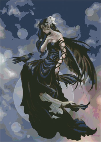 Dark Fairy with Raven