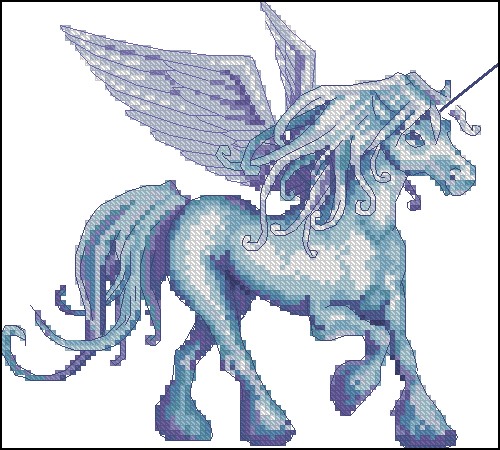 Blue Winged Unicorn