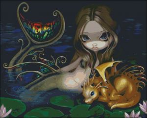 Mermaid With a Golden Dragon Mermaid With a Golden Dragon