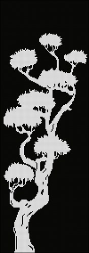 Bonsai Palm Silhouette