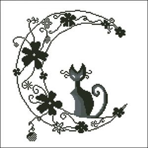 Луна и кот