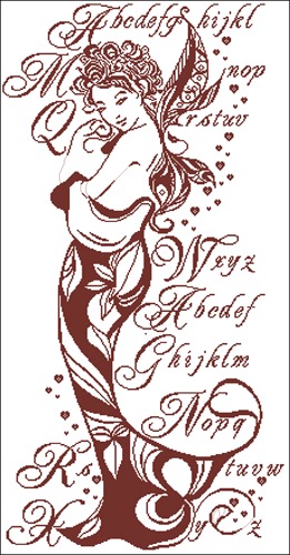 Art Nouveau Fairy Alphabet
