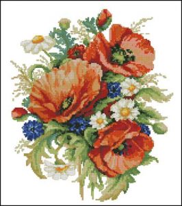 Red poppies bouquet Red poppies bouquet