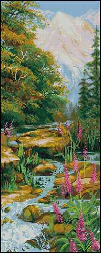 Foxglove by the Rocky Stream
