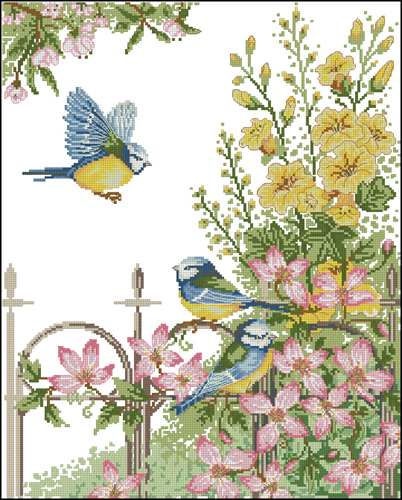 Birds and Flowers