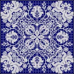 Fantasy Deep Blue-White Fantasy Deep Blue-White
