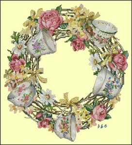 Teacup Wreath Picture