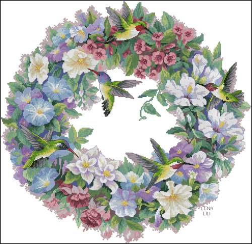 Hummingbird Wreath