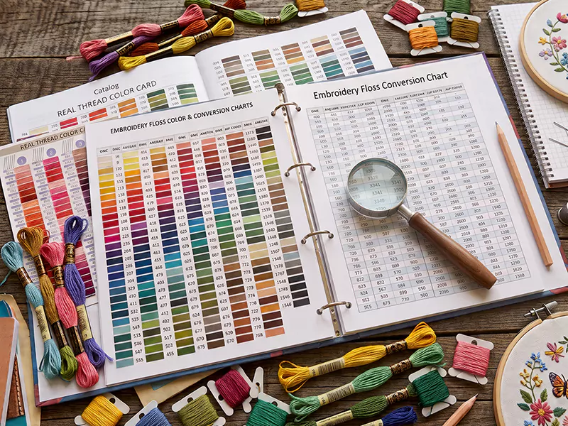 Embroidery Floss Color & Conversion Charts